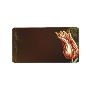 vintage flower wedding address labels