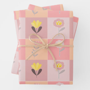 Vintage flower wrapping paper