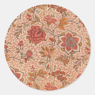 Vintage Flowering Vine Botanical Print Classic Round Sticker