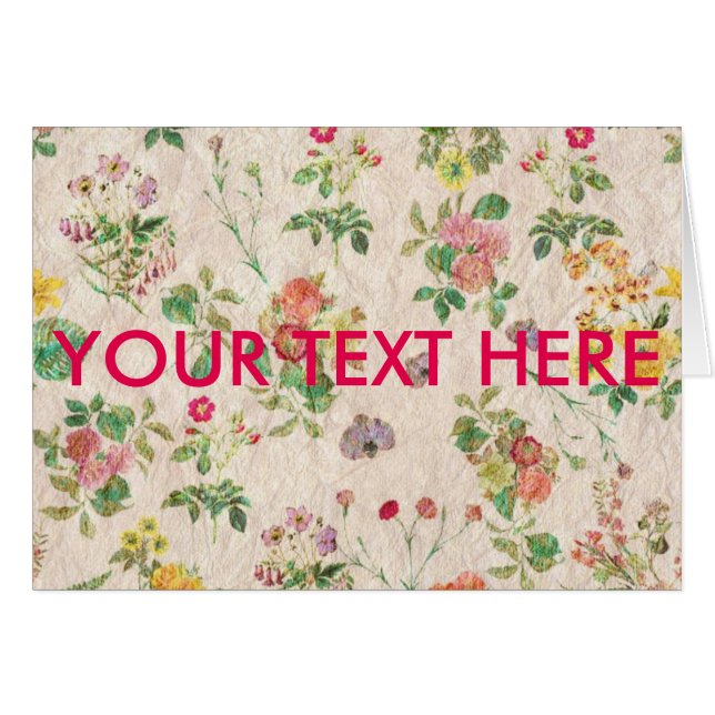Vintage Flowers (Front Horizontal)