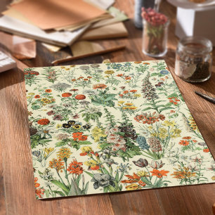 Vintage Flowers Antique Botanical Floral Tissue Paper