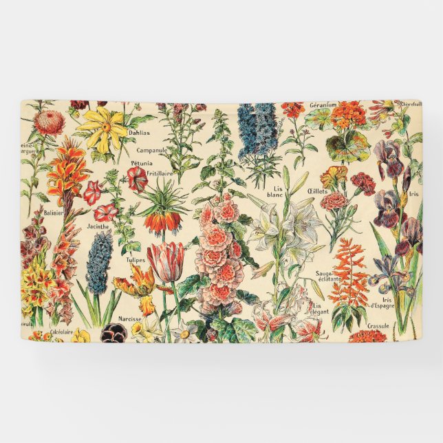 Vintage Flowers Banner (Horizontal)