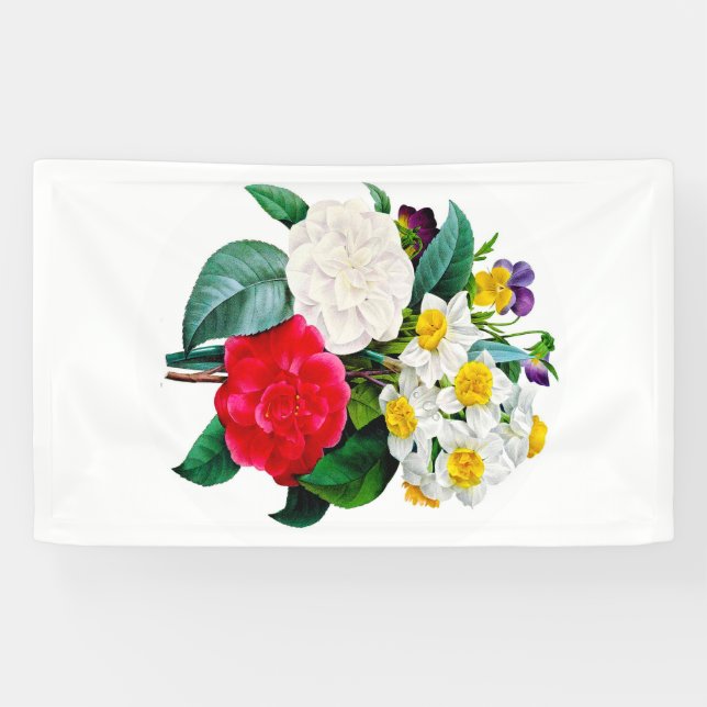 Vintage Flowers Banner (Horizontal)