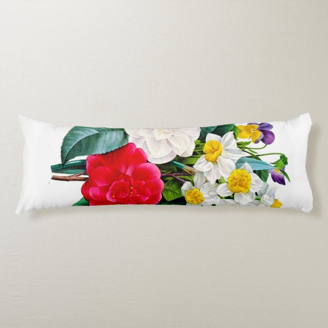 Vintage Flowers Body Cushion (Front)