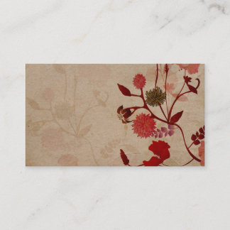 Vintage flowers Business Card