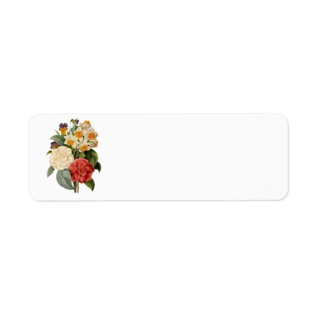 Vintage Flowers, Camellias and Narcissus, Redoute (Front)