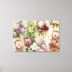 Vintage Flowers Canvas Print