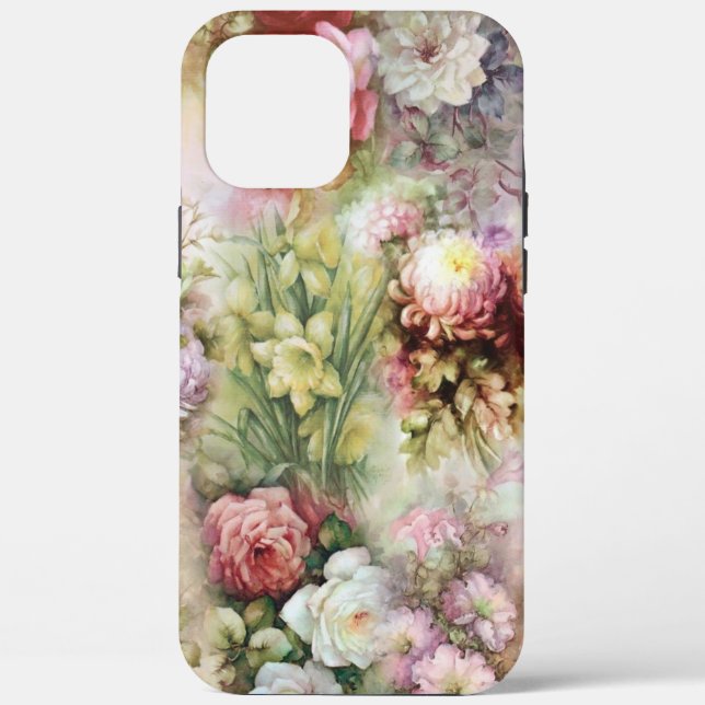 Vintage Flowers Case-Mate iPhone Case (Back)