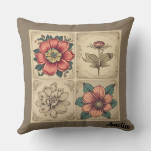 Vintage Flowers Cushion