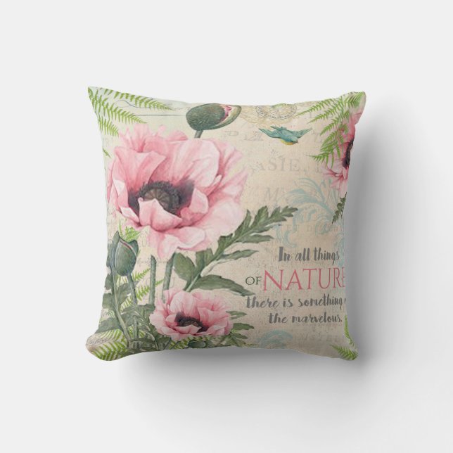 Vintage flowers cushion (Front)