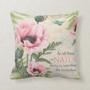 Vintage flowers cushion