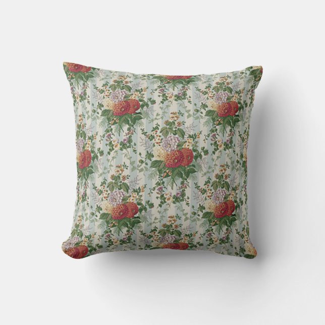 Vintage Flowers Cushion (Front)