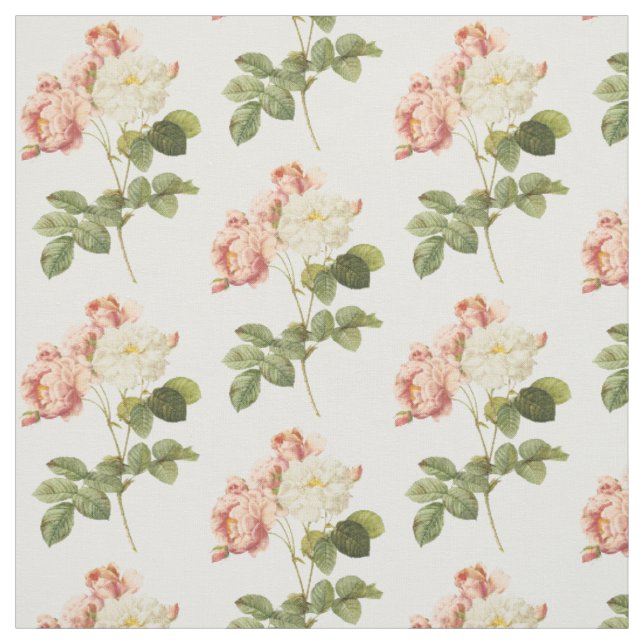 Vintage Flowers custom fabric 2 B (Swatch)