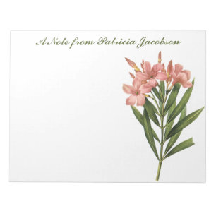 Vintage Flowers custom monogram notepads 3
