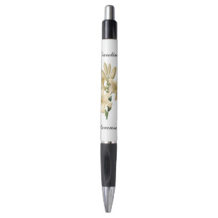 Vintage Flowers custom monogram pen 1