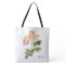 Vintage Flowers custom monogram tote bags