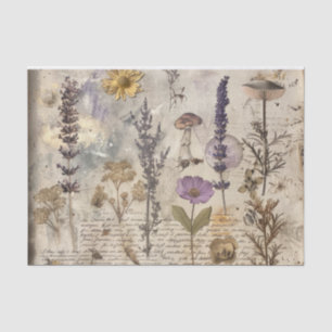 Vintage Flowers Decoupage Tissue Paper