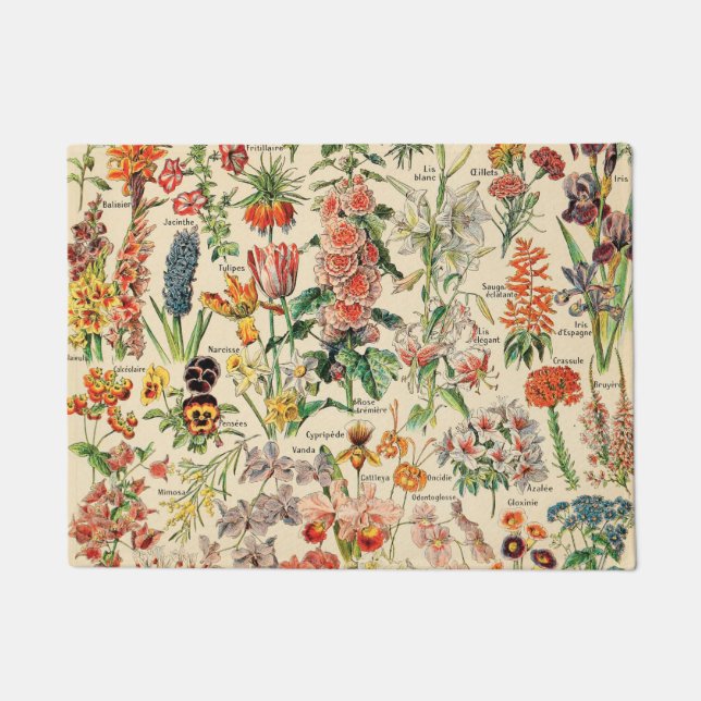 Vintage Flowers Doormat (Front)