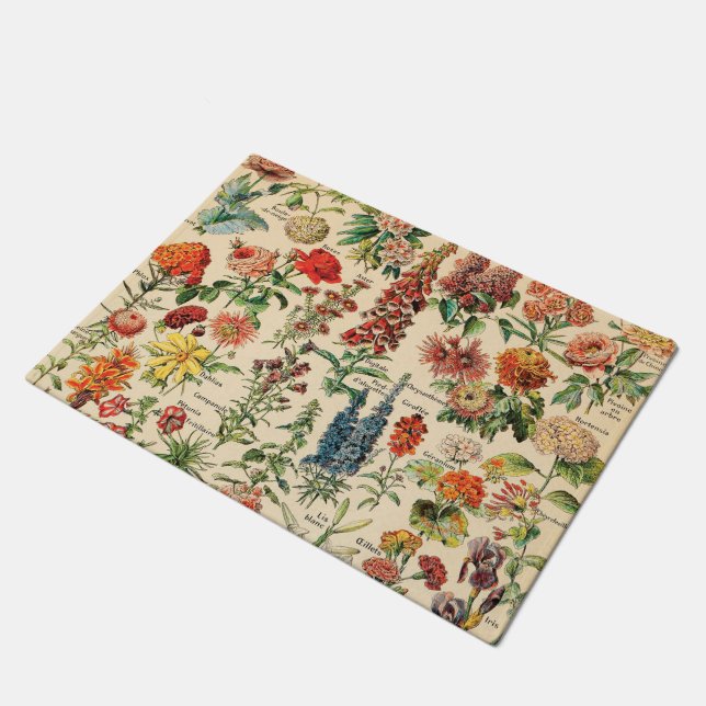 Vintage Flowers Doormat (Angled)