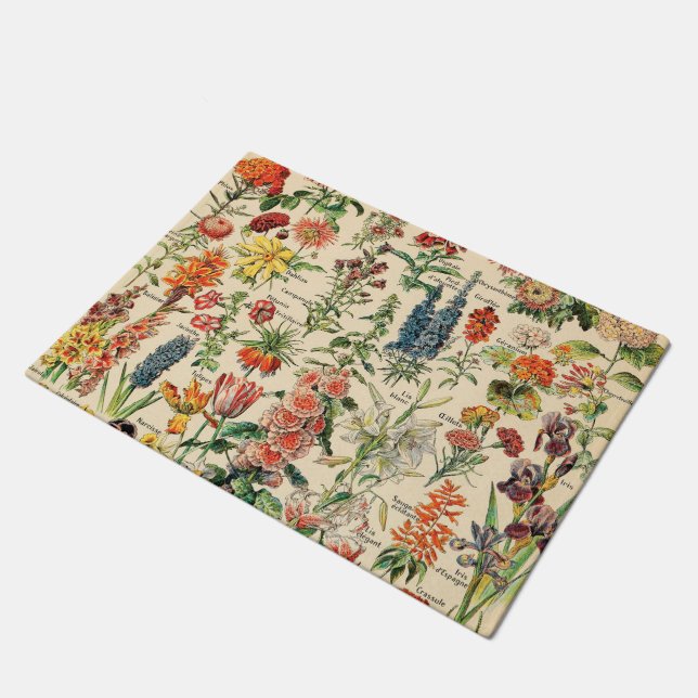 Vintage Flowers Doormat (Angled)
