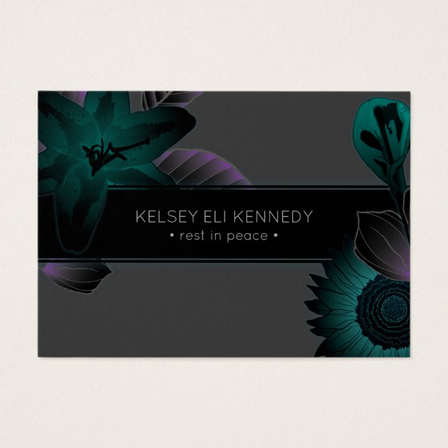 vintage flowers elegant funeral (Front)