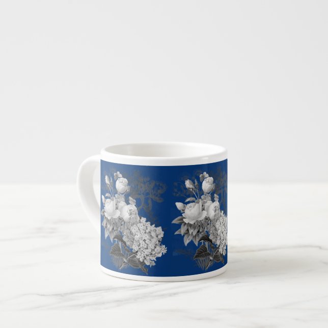 Vintage Flowers Espresso Cup (Front Left)