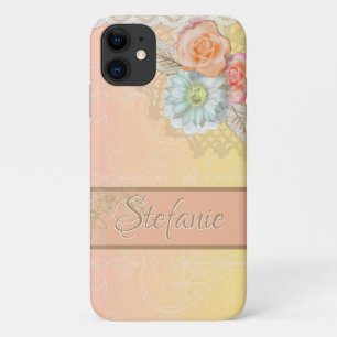 Vintage Flowers II (yellow/orange) iPhone 11 Case