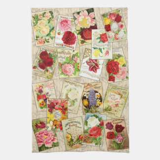 Vintage Flowers Kitchen Towels