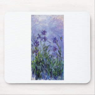 vintage flowers lilac-irises-1917 monet. mouse mat