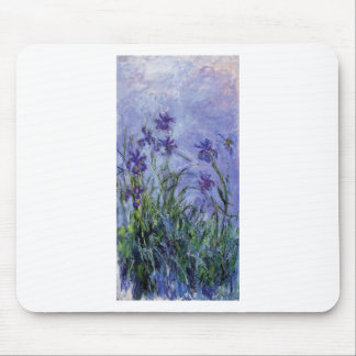 vintage flowers lilac-irises-1917 monet. mouse mat