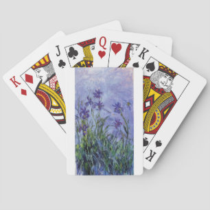 vintage flowers lilac-irises-1917 monet. playing cards