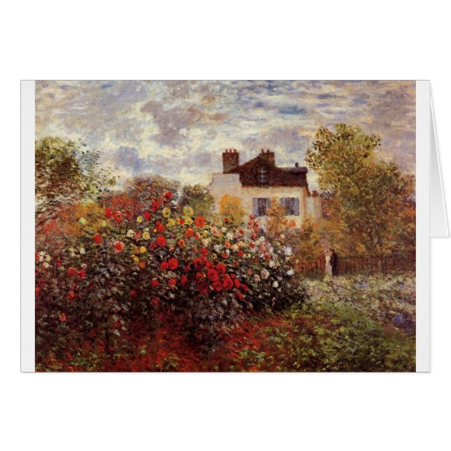 vintage flowers monet-s-garden-in-argenteuil-sun (Front Horizontal)