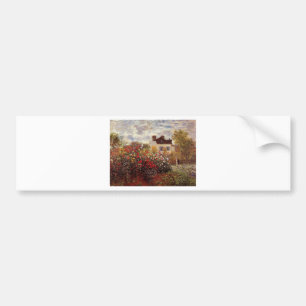 vintage flowers monet-s-garden-in-argenteuil-sun bumper sticker