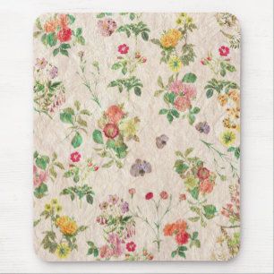 Vintage Flowers Mouse Mat