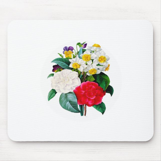 Vintage Flowers Mouse Mat (Front)