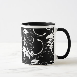 vintage flowers mug