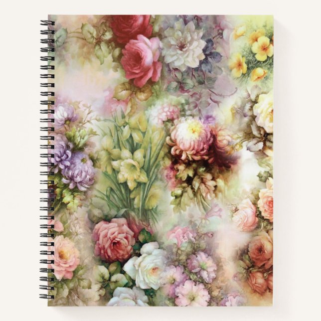 Vintage Flowers Notebook (Front)