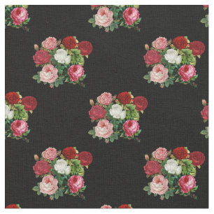 Vintage Flowers Pattern Fabric