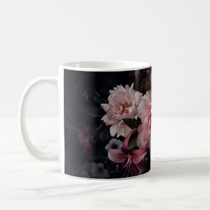 Vintage flowers. Peonies, tulips, lily, hydrangea  Coffee Mug