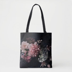 Vintage flowers. Peonies, tulips, lily, hydrangea Tote Bag