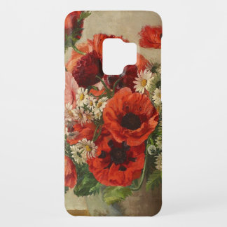 Vintage flowers, poppies Case-Mate samsung galaxy s9 case