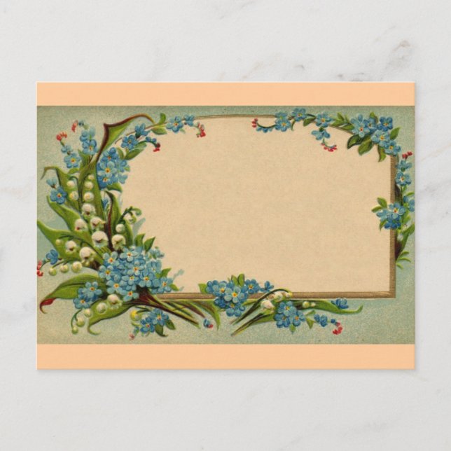 Vintage Flowers Postcard (Front)