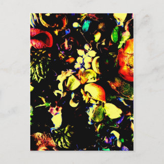 Vintage Flowers Postcard