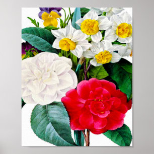 Vintage Flowers Poster