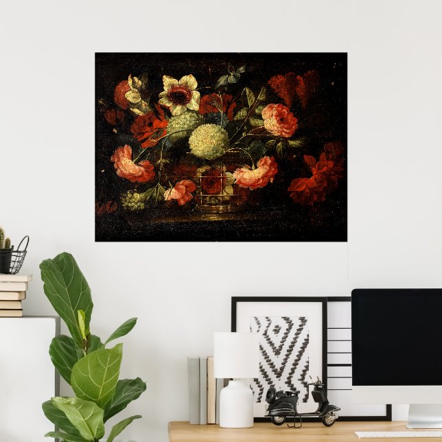 Vintage Flowers  Poster (Home Office)