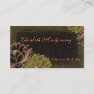 Vintage Flowers Professional Business Cards