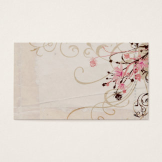 Vintage flowers Profile Card