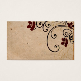 Vintage flowers Profile Card