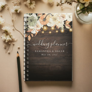 Vintage Flowers & Pumpkin Autumn  Planner