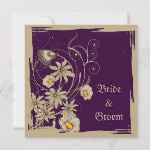 Vintage Flowers Save The Date Announcements